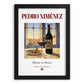 Pedro Ximénez – Spanish Dessert Wine, Tasting Room Wall Decor, in sleek black frame