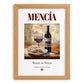 Mencía – Spanish Red Wine, Wine Bar Poster, set in oak frame