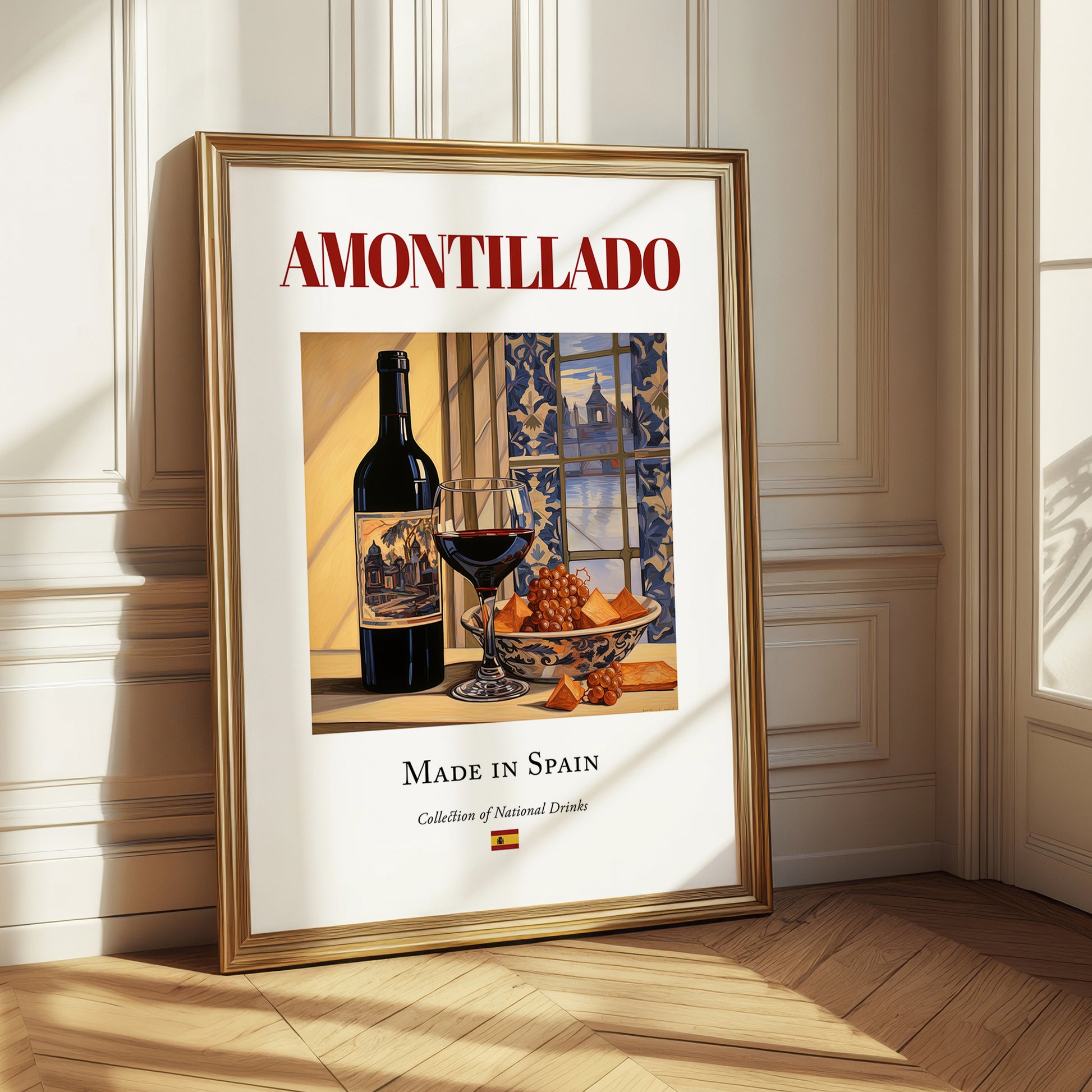 Amontillado – Spanish Dessert Wine, Wine Bar Poster