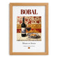 Bobal – Spanish Red Wine, Vinoteca Poster, set in oak frame