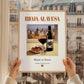 Rioja Alavesa – Spanish Red Wine, Vineyard Terrace Print, styled in a charming Paris street view