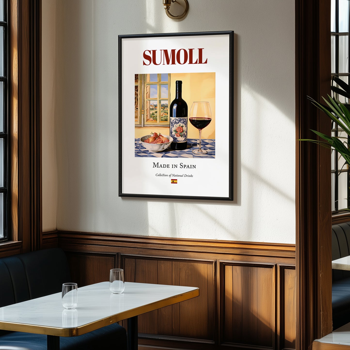 Sumoll – Spanish Red Wine, Tasting Room Poster, clean layout with no caption