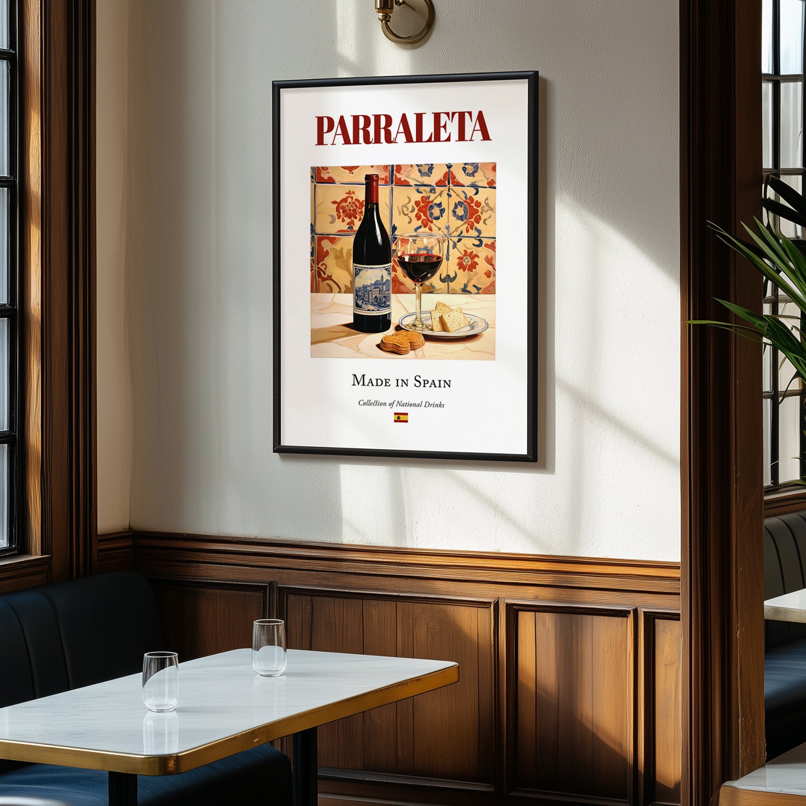 Parraleta – Spanish Red Wine, Enoteca Art, clean layout with no caption