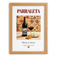 Parraleta – Spanish Red Wine, Enoteca Art, set in oak frame