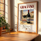 Graciano – Spanish Red Wine, Enoteca Poster, no-text version framed in wood