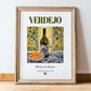 Verdejo – Spanish White Wine, Vinoteca Painting, in wooden frame leaning on the floor