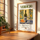 Verdejo – Spanish White Wine, Vinoteca Painting, no-text version framed in wood