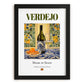 Verdejo – Spanish White Wine, Vinoteca Painting, in sleek black frame