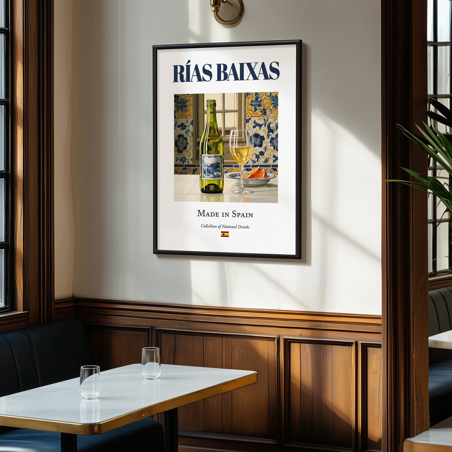 Rías Baixas – Spanish White Wine, Tasting Room Wall Decor, clean layout with no caption