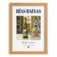 Rías Baixas – Spanish White Wine, Tasting Room Wall Decor, set in oak frame