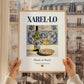 Xarel·lo – Spanish White Wine, Wine Bar Wall Art, styled in a charming Paris street view