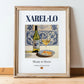 Xarel·lo – Spanish White Wine, Wine Bar Wall Art, in wooden frame leaning on the floor