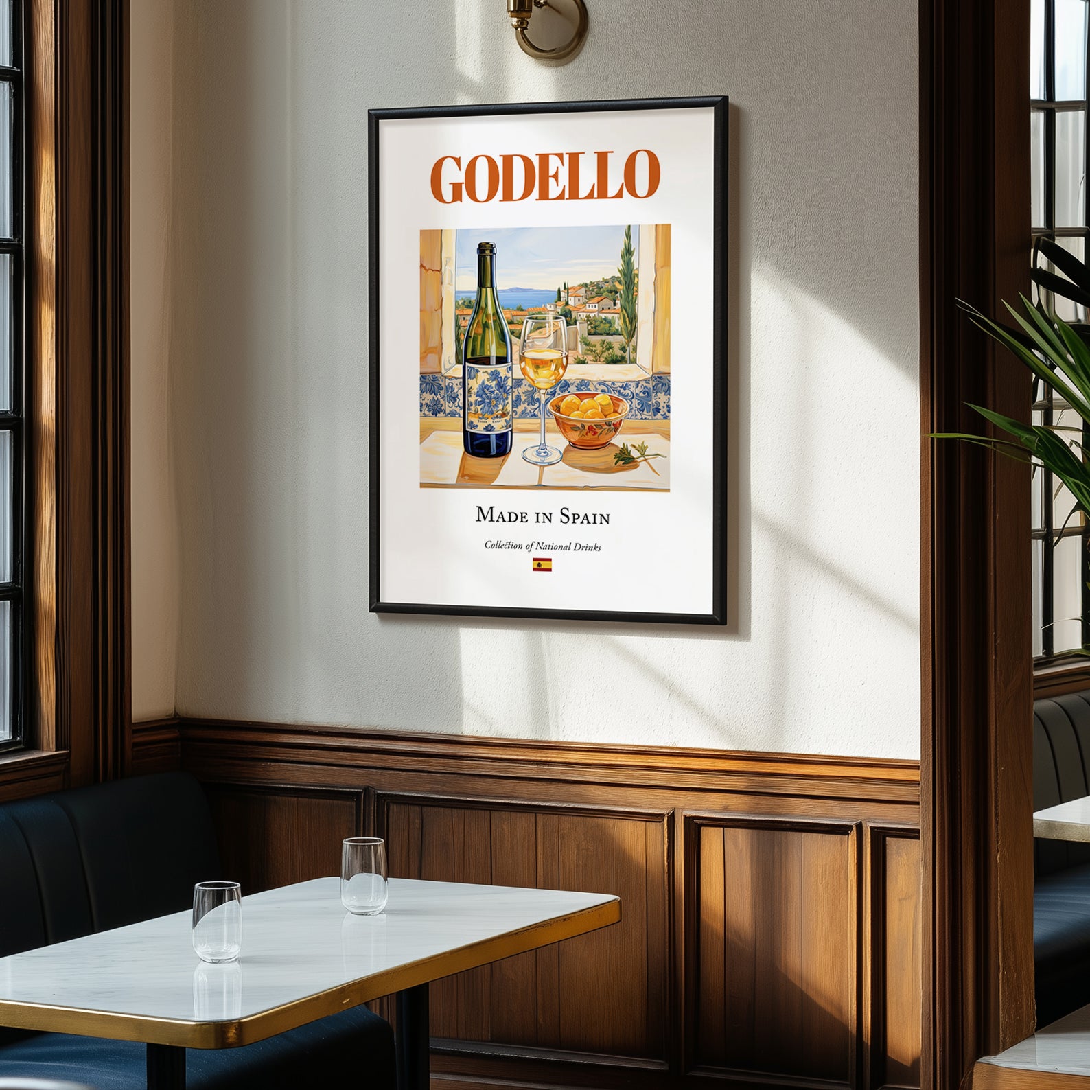 Godello – Spanish White Wine, Vinoteca Still Life, clean layout with no caption
