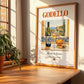 Godello – Spanish White Wine, Vinoteca Still Life, no-text version framed in wood