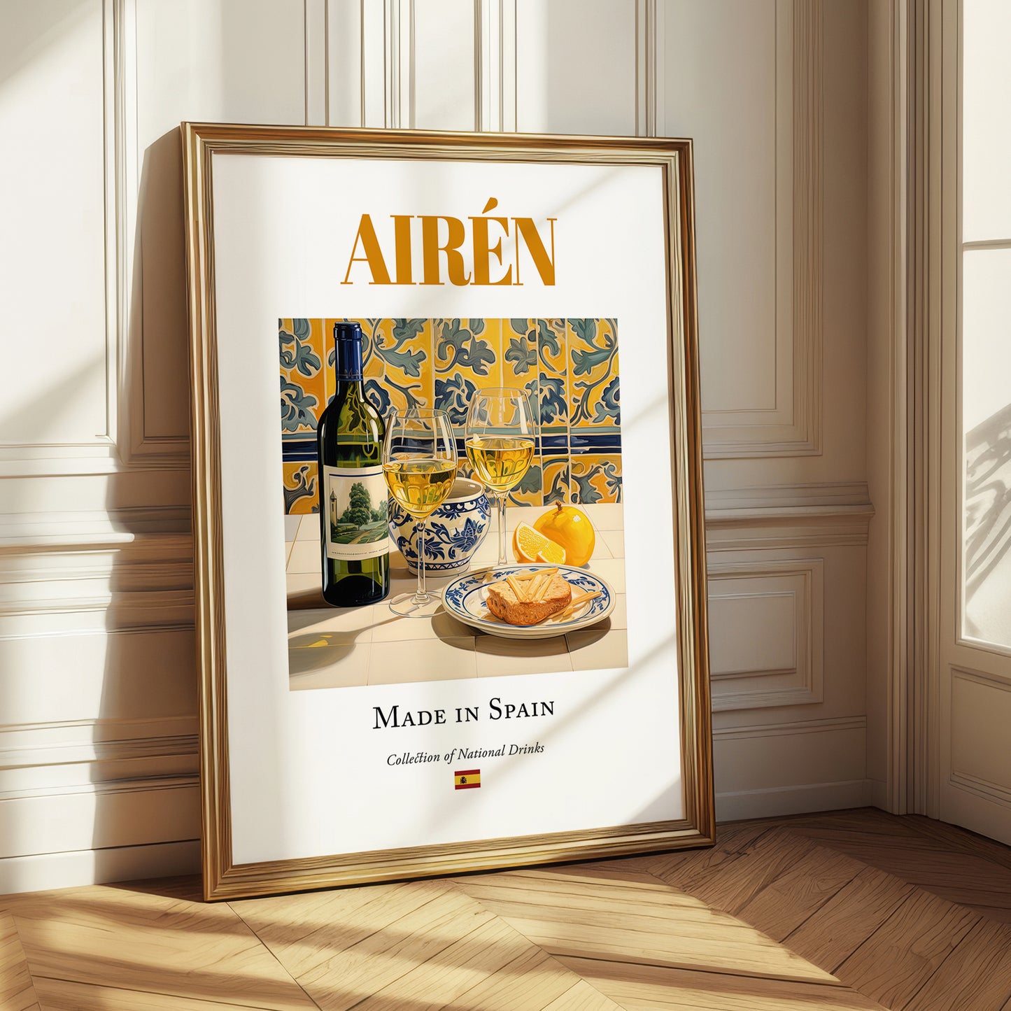 Airén – Spanish White Wine, Vinoteca Poster