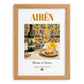 Airén – Spanish White Wine, Vinoteca Poster, set in oak frame