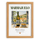 Marmajuelo – Spanish White Wine, Bodega Poster, set in oak frame