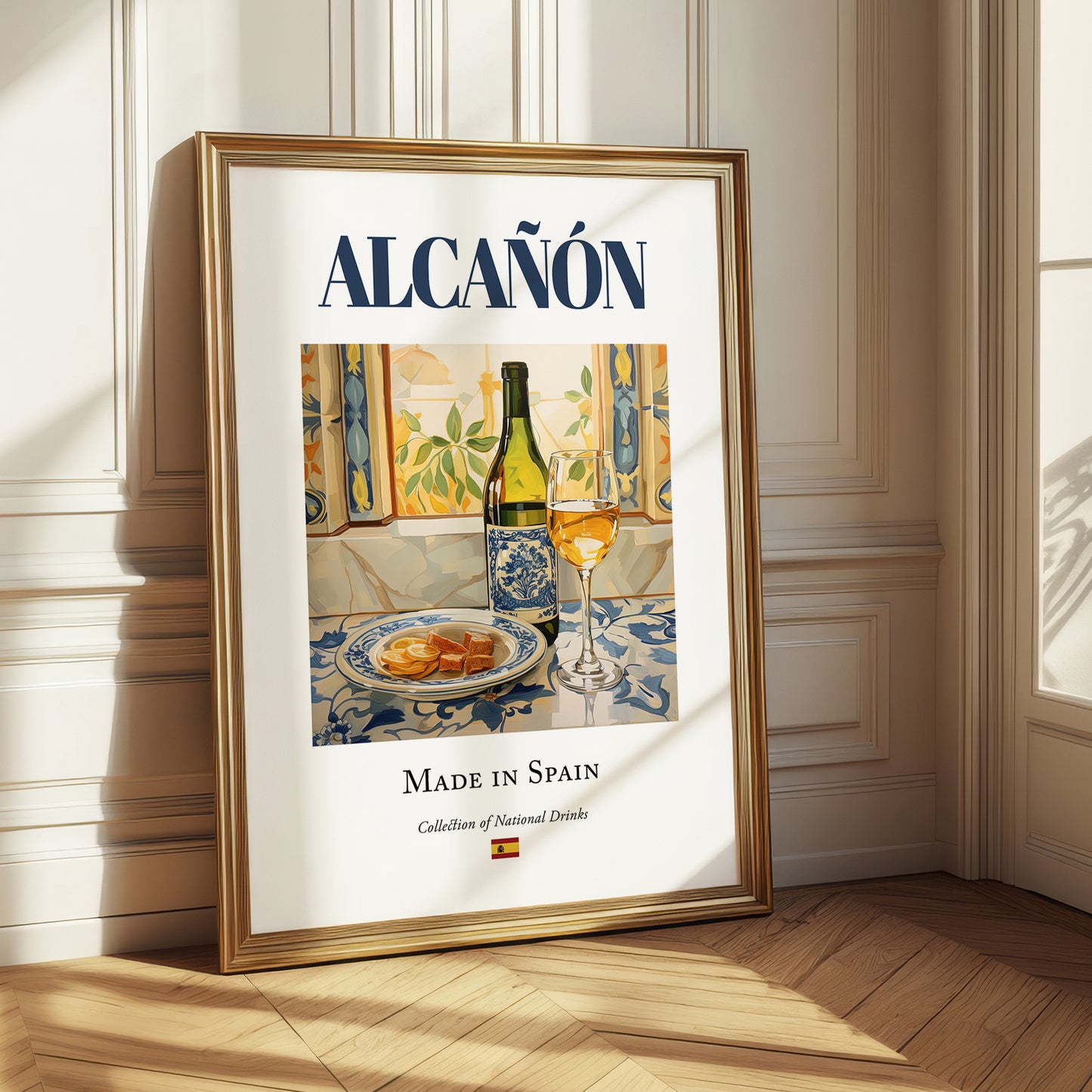 Alcañón – Spanish White Wine, Bodega Wall Art