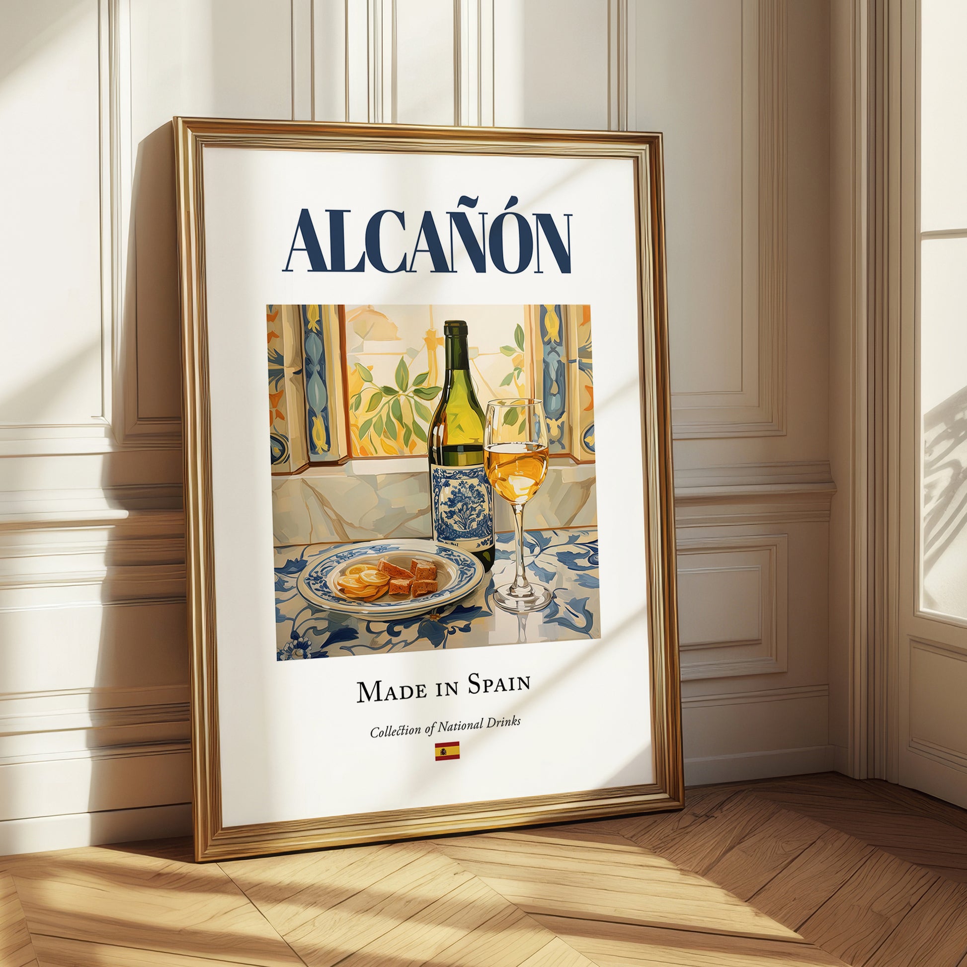 Alcañón – Spanish White Wine, Bodega Wall Art