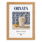 Orxata – Spanish Beverage Drink, Cocktail Lounge Poster, set in oak frame