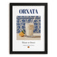 Orxata – Spanish Beverage Drink, Cocktail Lounge Poster, in sleek black frame