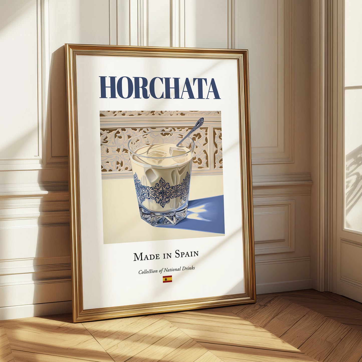 Horchata – Spanish Beverage Drink, Hotel Lobby Illustration