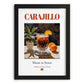 Carajillo – Spanish Coffee, Konditorei Still Life, in sleek black frame
