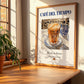 Café del tiempo – Spanish Coffee, Coffeehouse Art, no-text version framed in wood