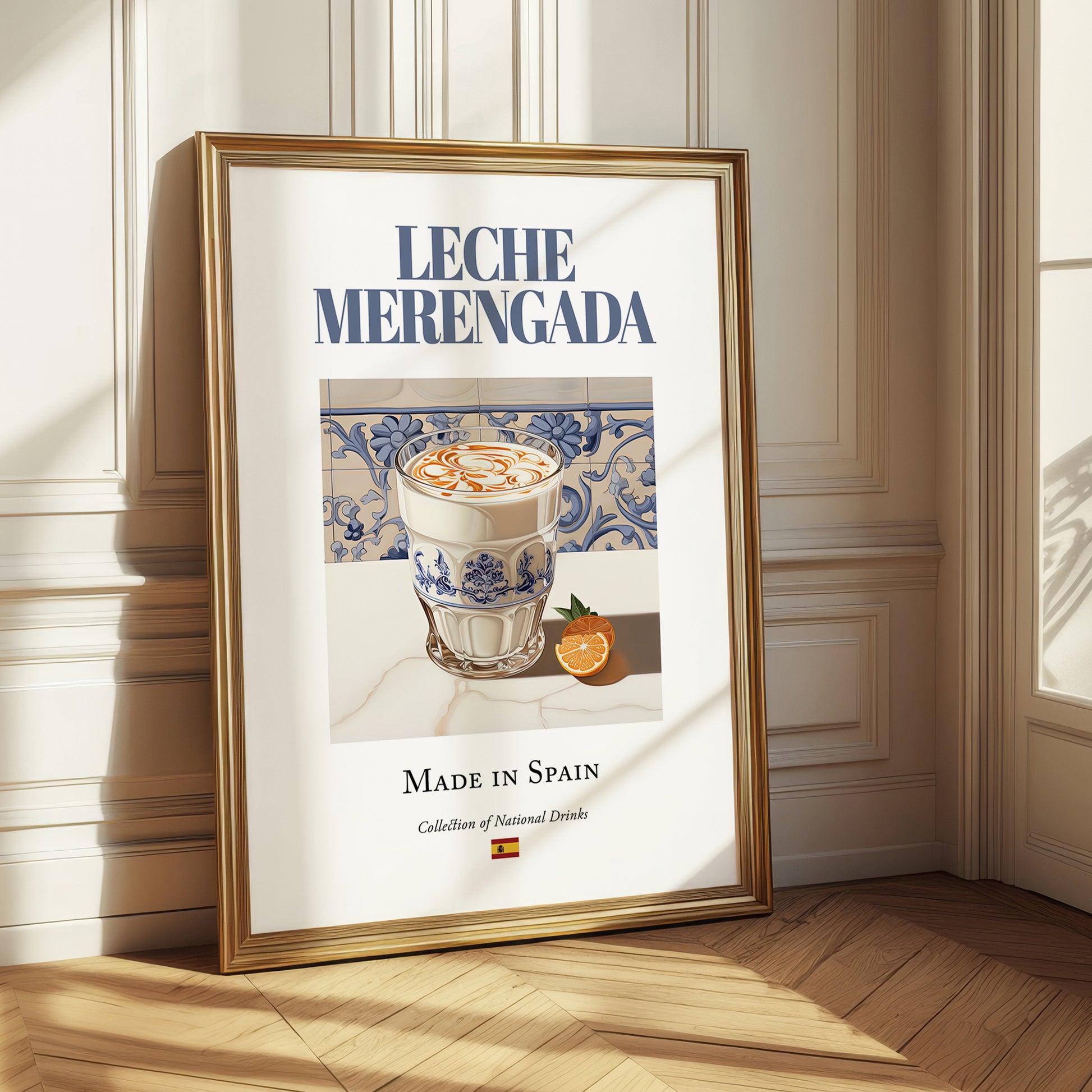 Leche merengada – Spanish Beverage Drink, Rooftop Terrace Poster