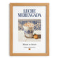 Leche merengada – Spanish Beverage Drink, Rooftop Terrace Poster, set in oak frame