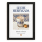 Leche merengada – Spanish Beverage Drink, Rooftop Terrace Poster, in sleek black frame
