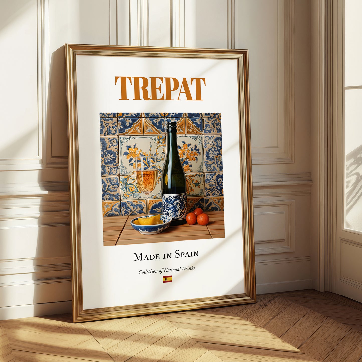 Trepat – Spanish Red Wine, Vineyard Terrace Print