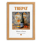 Trepat – Spanish Red Wine, Vineyard Terrace Print, set in oak frame