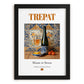 Trepat – Spanish Red Wine, Vineyard Terrace Print, in sleek black frame