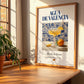 Agua de Valencia – Spanish Cocktail Drink, Rooftop Terrace Poster, no-text version framed in wood