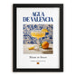 Agua de Valencia – Spanish Cocktail Drink, Rooftop Terrace Poster, in sleek black frame