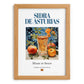 Sidra de Asturias – Spanish Cider Cider, Farmers’ Market Stall Print, set in oak frame