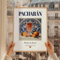 Pacharán – Spanish Liqueur Drink, Jazz Bar Poster, styled in a charming Paris street view
