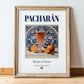 Pacharán – Spanish Liqueur Drink, Jazz Bar Poster, in wooden frame leaning on the floor