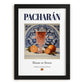 Pacharán – Spanish Liqueur Drink, Jazz Bar Poster, in sleek black frame