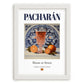 Pacharán – Spanish Liqueur Drink, Jazz Bar Poster, placed in minimal white frame