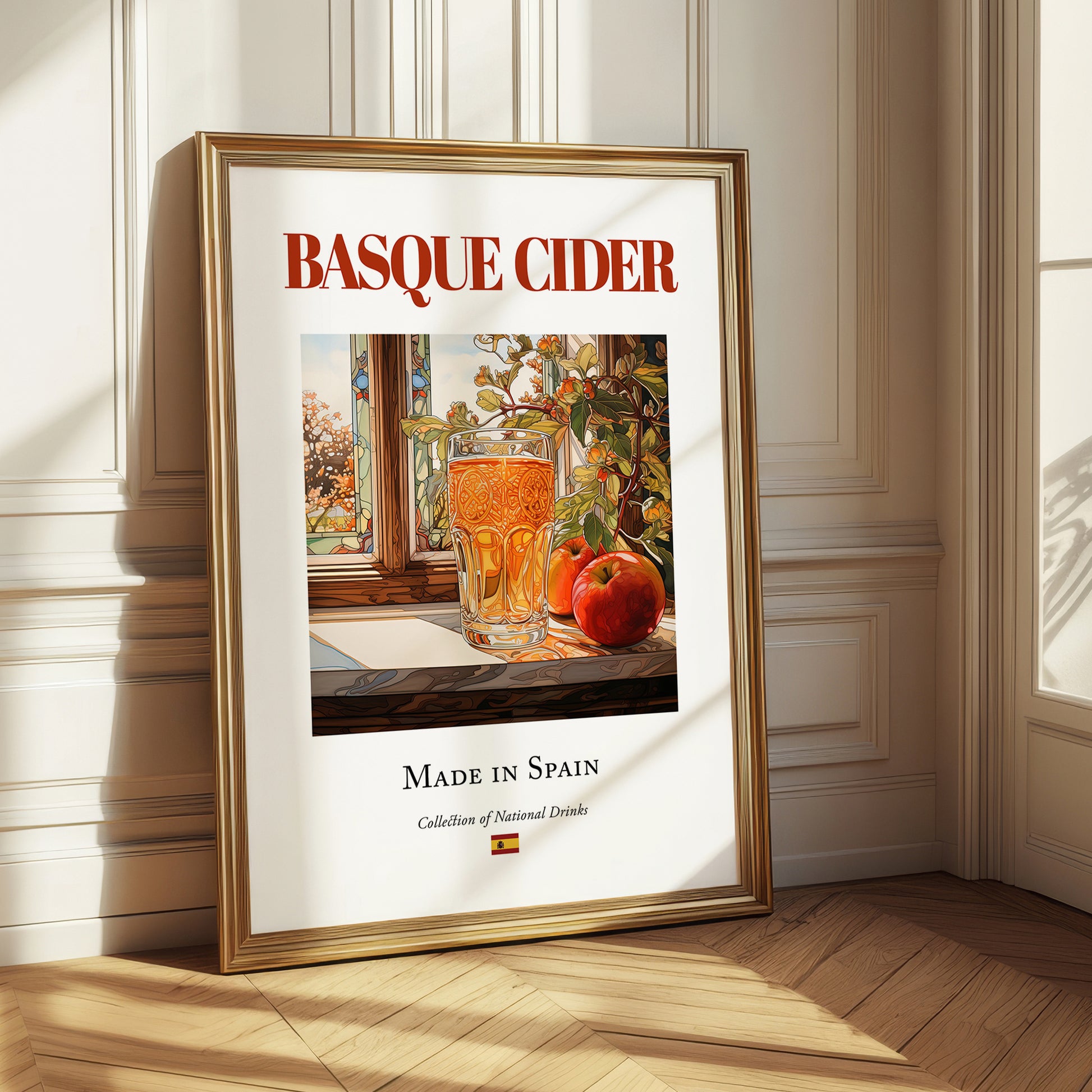 Basque Cider – Spanish Cider Cider, Country Pub Poster