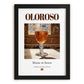 Oloroso – Spanish Dessert Wine, Vinoteca Art, in sleek black frame