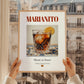 Marianito – Spanish Cocktail Drink, Beach Bar Painting, styled in a charming Paris street view
