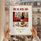 Beaujolais – French Red Wine, Vinoteca Painting, styled in a charming Paris street view