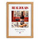 Beaujolais – French Red Wine, Vinoteca Painting, set in oak frame