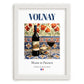 Volnay – French Red Wine, Vineyard Terrace Poster, placed in minimal white frame