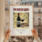 Pommard – French Red Wine, Vinoteca Poster, styled in a charming Paris street view