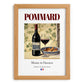 Pommard – French Red Wine, Vinoteca Poster, set in oak frame