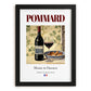 Pommard – French Red Wine, Vinoteca Poster, in sleek black frame